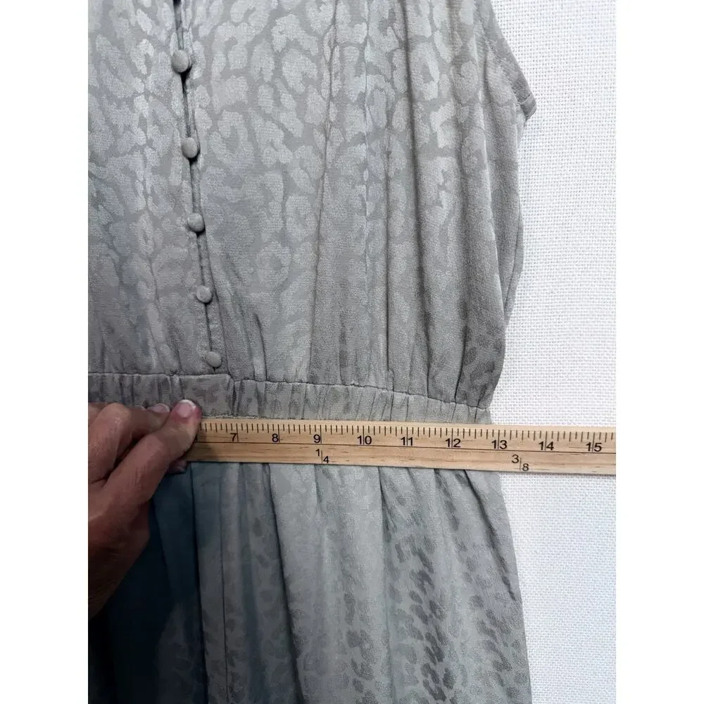 Current Air Anthropologie Jumpsuit S Sage Green Wide Leg Dressy Feminine Resort - Picture 8 of 13